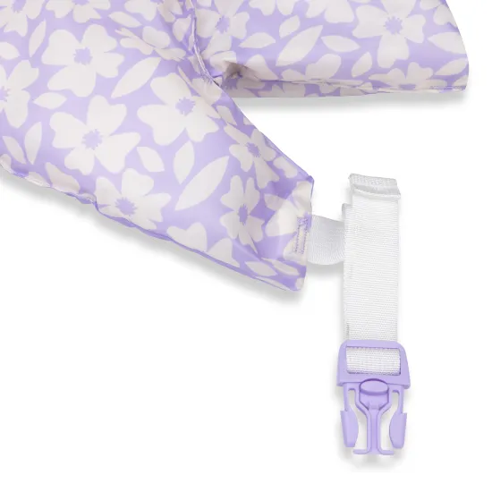 Stílusos és biztonságos úszómellény ujjakkal gyerekeknek, Swim Essentials Floris lila