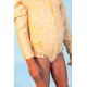 Gyermek lány fürdőruha hosszú ujjú UPF 50+ Florish sárga Swim Essentials