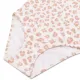 Lányok rövid ujjú UPF 50+ fürdőruha Beige Leopard Swim Essentials