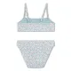 Gyermek fürdőruha Lány bikini UPF 50+ Florish green Swim Essentials készlettel