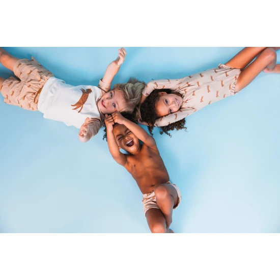 Úszóing UPF 50+ Brown Leopard Swim Essentials készlettel