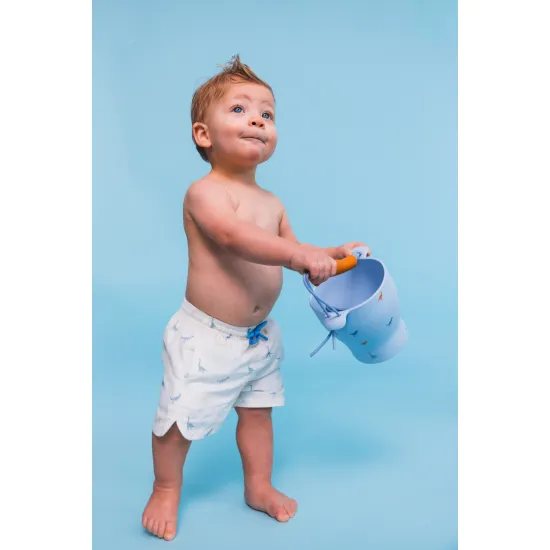 Gyerek fiú úszónadrág UPF 50+ Dino Swim Essentials anyaggal