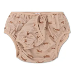 Úszóruha babáknak UPF 50+ Brown Leopard színnel Úszóruha babáknak UPF 50+ Brown Leopard színnel