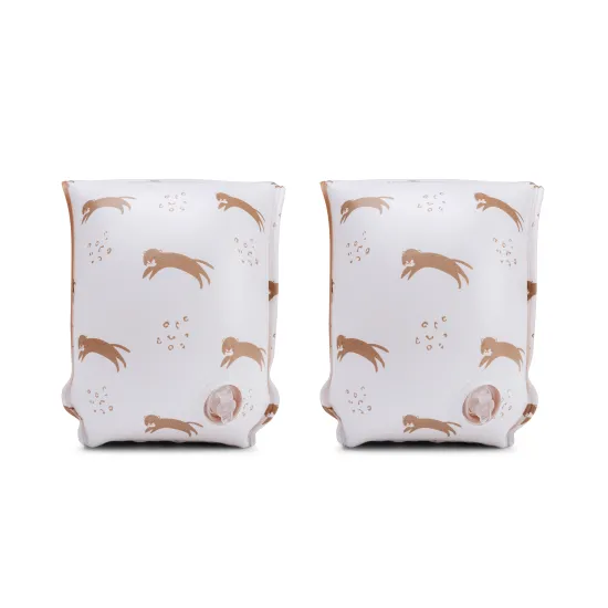 Gyermek felfújható Swim Essentials Brown Leopard ujjatlan gyerekeknek, ideális úszáshoz a medencében és a tengeren