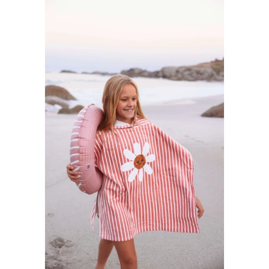 Daisy Flowers gyermek strandponcso 65 x 65 cm kapucnival a Swim Essentialstol