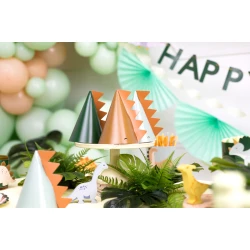 Dinoszaurusz parti sapkák 6 db