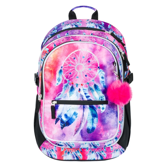 Iskolatáska Core Dream catcher - iskolai hátizsák ergonomikus háttal, medállal és álomfogó motívummal