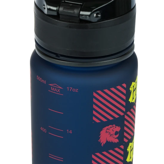 Harry Potter Roxfort Tritan palack 500 ml, zárható fedéllel és hurokkal