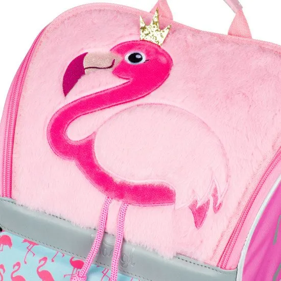Iskolatáska Zippy Flamingó BAAGL márkájú 