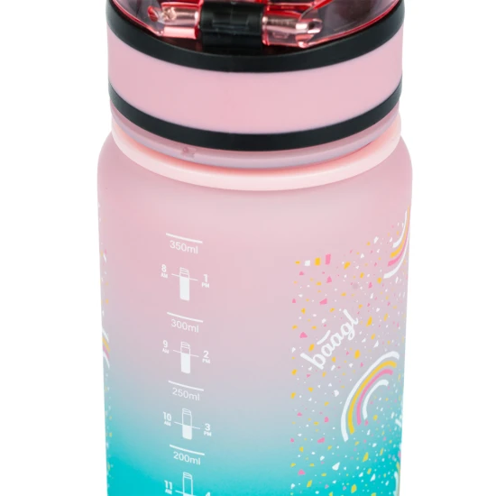Tritán palack gyerekeknek Gradient Rainbow 350 ml