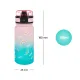 Tritán palack gyerekeknek Gradient Rainbow 350 ml