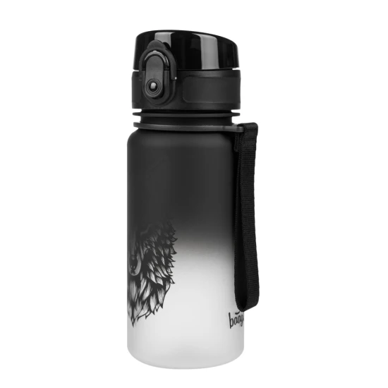 Tritán palack Gradient Wolf 350 ml, zárható fedéllel és hurokkal