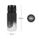 Tritán palack Gradient Wolf 350 ml, zárható fedéllel és hurokkal