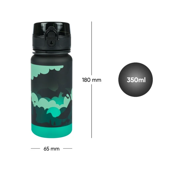 Tritan palack Gradient Sárkány 350 ml, zárható fedéllel és hurokkal