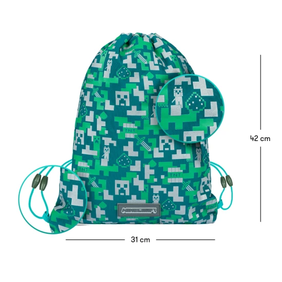 Sporttáska Minecraft Silver Creeper