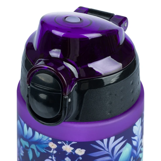 Tritán flakon Jungle Panda 700 ml, zárható fedéllel és hurokkal.