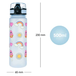 Tritán kulacs gyerekeknek Hippie 500 ml