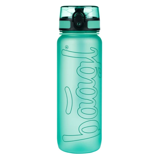 Tritan flakon Green 800 ml hurokkal és zárható fedéllel - ideális iskolai italokhoz.