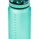 Tritan flakon Green 800 ml hurokkal és zárható fedéllel - ideális iskolai italokhoz.