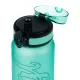 Tritan flakon Green 800 ml hurokkal és zárható fedéllel - ideális iskolai italokhoz.