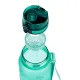 Tritan flakon Green 800 ml hurokkal és zárható fedéllel - ideális iskolai italokhoz.