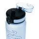Tritan palack Dast Blue 800 ml zárható fedéllel és szűrővel gyümölcsitalokhoz - ideális iskolába és kirándulásra.