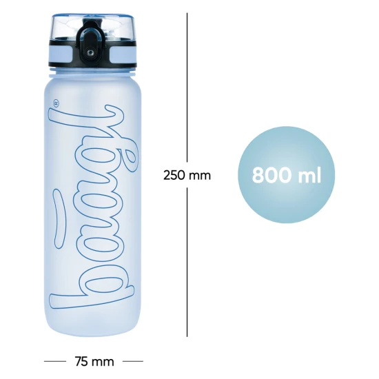 Tritan palack Dast Blue 800 ml zárható fedéllel és szűrővel gyümölcsitalokhoz - ideális iskolába és kirándulásra.