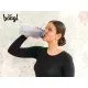 Tritan palack Dast Blue 800 ml zárható fedéllel és szűrővel gyümölcsitalokhoz - ideális iskolába és kirándulásra.