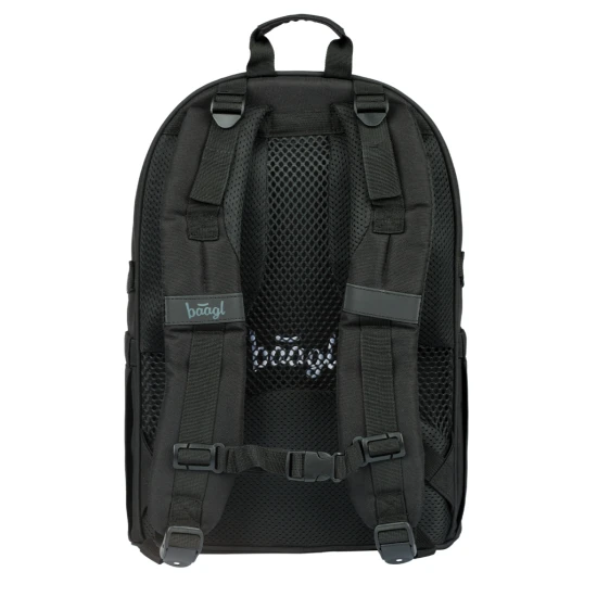Skate Darkness iskolatáska - ergonomikus hátizsák gördeszka pántokkal, fényvisszaverő elemekkel és laptop rekesszel