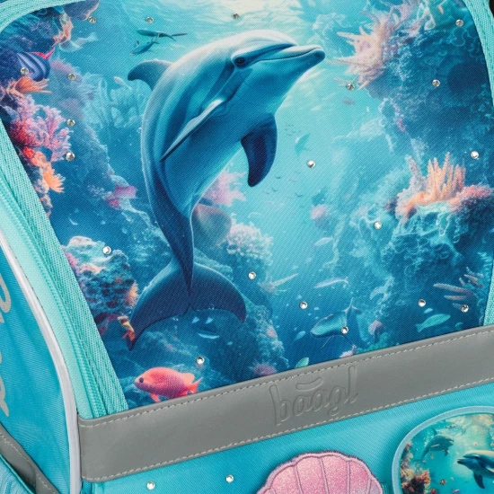 Iskolatáska Zippy Delfin BAAGL márkájú 