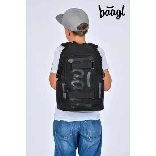 Skate Uni iskolai hátizsák fekete