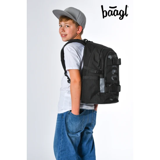 Skate Uni iskolai hátizsák fekete