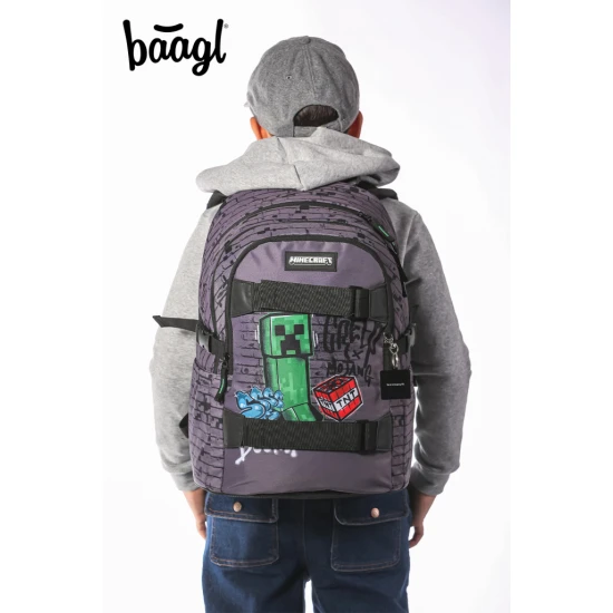 Baagl Skate Minecraft TNT iskolatáska A-35387