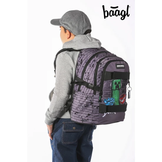 Baagl Skate Minecraft TNT iskolatáska A-35387