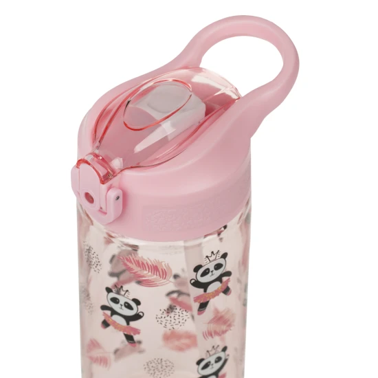Baagl Tritán kulacs szívószállal, Panda, 500 ml A-35409