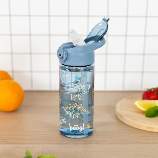 Baagl Tritán kulacs szívószállal, Dino, 500 ml A-35411