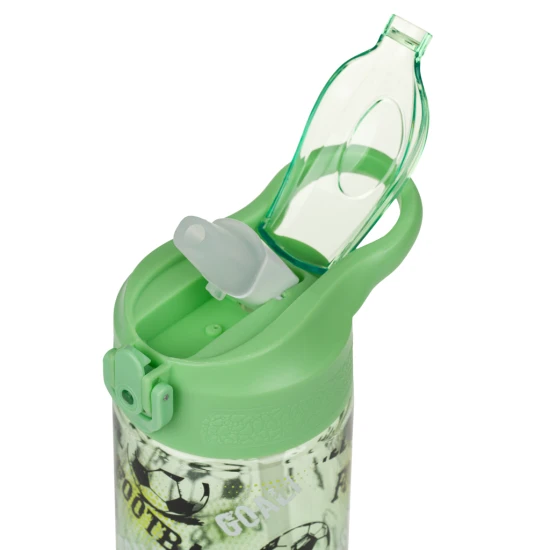 Baagl Tritán kulacs szívószállal, Foci, 500 ml A-35412