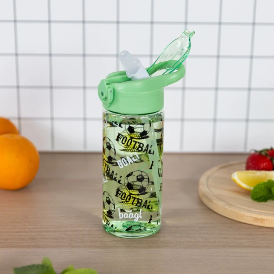 Baagl Tritán kulacs szívószállal, Foci, 500 ml A-35412