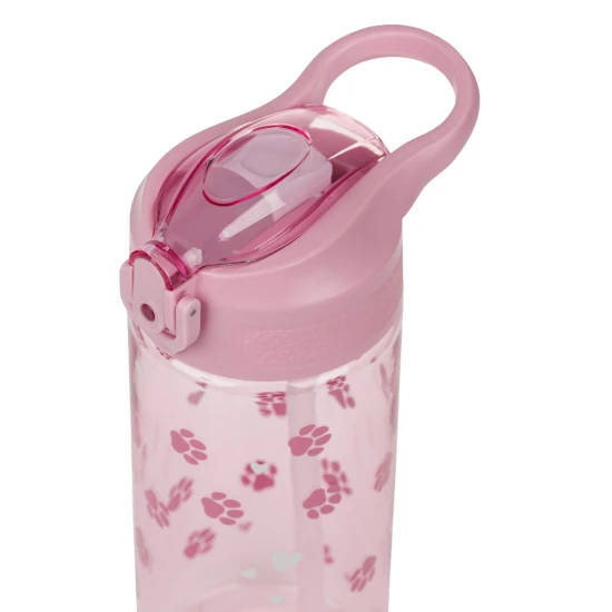 Baagl Tritán kulacs szívószállal, Paws, 500 ml A-35413