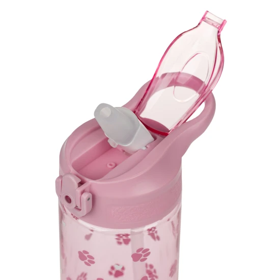 Baagl Tritán kulacs szívószállal, Paws, 500 ml A-35413