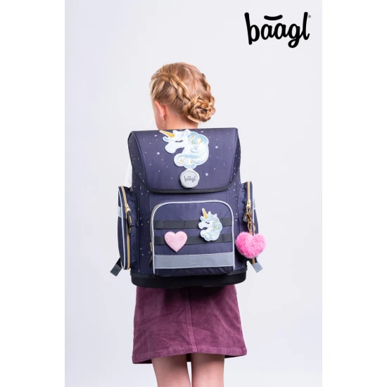 Baagl Ergo Unicorn Gold iskolatáska A-35591