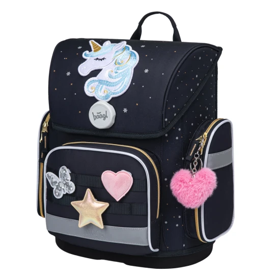 Baagl Ergo Unicorn Gold iskolatáska A-35591