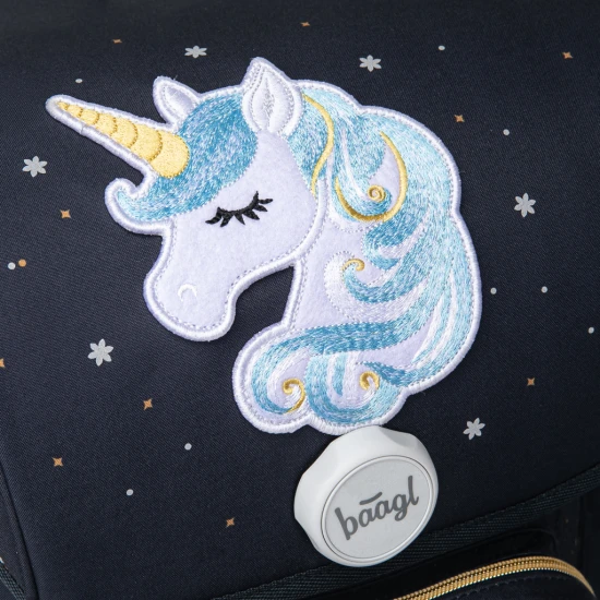 Baagl Ergo Unicorn Gold iskolatáska A-35591