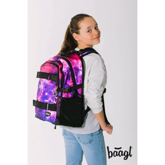 Baagl Skate Galaxy iskolatáska A-7766