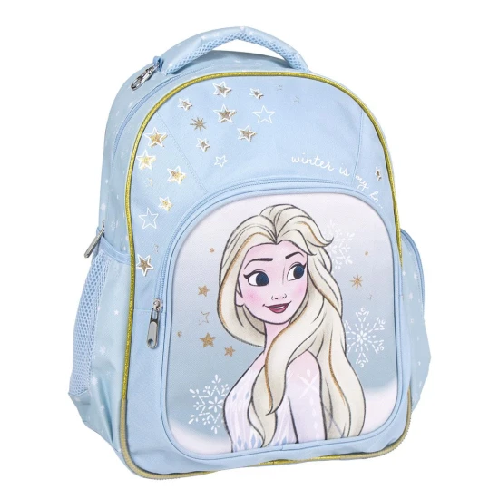 Frozen 2 iskolai hátizsák 42 cm - kék hátizsák Elsával lányoknak