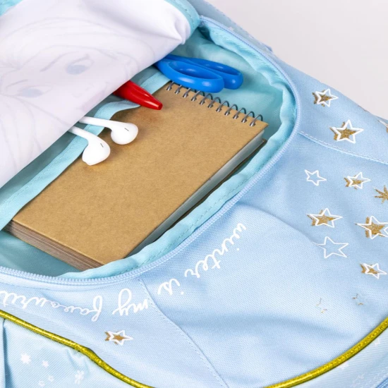 Frozen 2 iskolai hátizsák 42 cm - kék hátizsák Elsával lányoknak