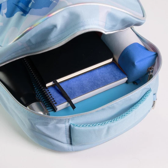 Iskolai hátizsák Frozen 1 42 cm - kék hátizsák Elsával lányoknak