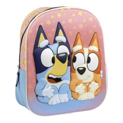 Gyerek hátizsák rózsaszín 3D Bluey Gyerek hátizsák rózsaszín 3D Bluey