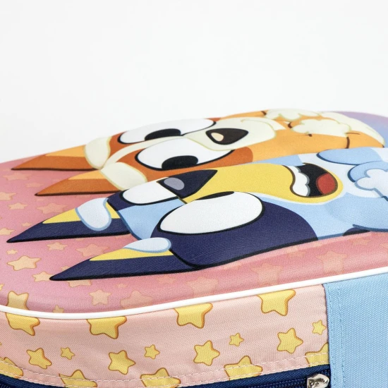 Gyermek hátizsák 3D Bluey - Egy lépéssel közelebb a kedvenc meséhez