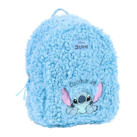 Gyermek plüss kék Stitch hátizsák, kényelmes és játékos, ideális kirándulásokhoz, óvodákhoz